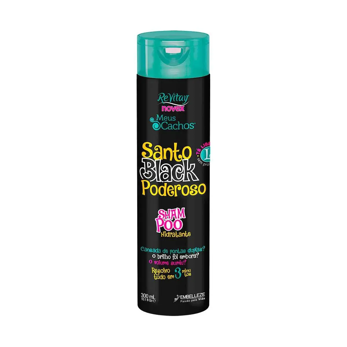 Shampoo Vitay Novex Meus Cachos Santo Black Poderoso com 300ml