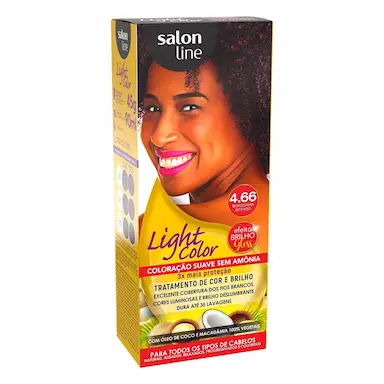 Coloração Suave Salon Line Light Color 4.66 Borgonha Intenso com 1 unidade