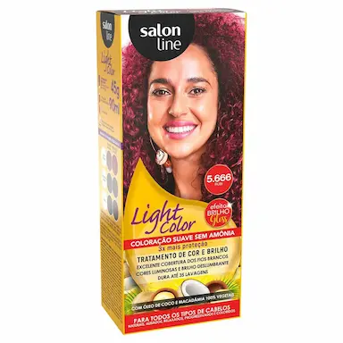 Coloração Suave Salon Line Light Color 5.666 Rubi com 1 unidade
