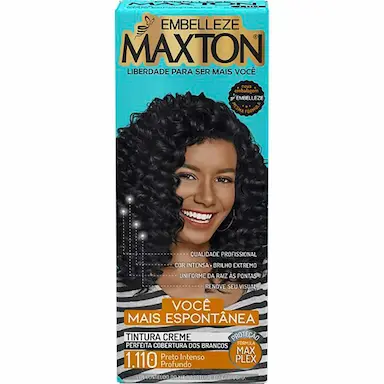 Tintura Creme Maxton 1.110 Preto Intenso Profundo com 1 Unidade