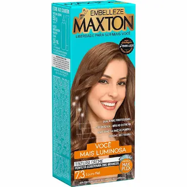 Tintura Creme Maxton 7.3 Louro Mel com 1 Unidade