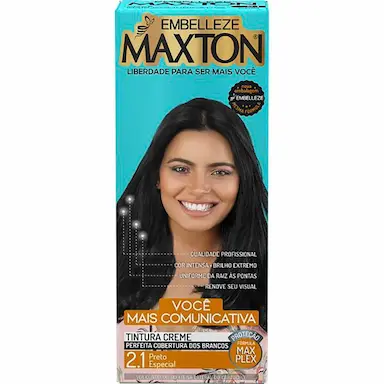 Tintura Creme Maxton 2.1 Preto Especial com 1 Unidade