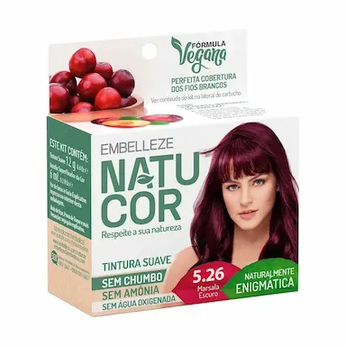 Tintura Suave Natucor 5.26 Marsala Escuro com 1 Unidade