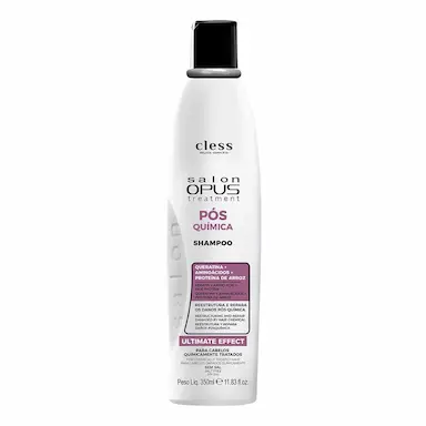 Shampoo Salon Opus Arroz Negro Pós Química com 350ml
