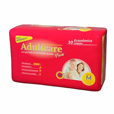 Fralda Geriatrica Adultcare Plus Tamanho M