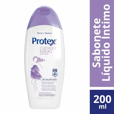 Sabonete Íntimo Líquido Protex Cuidado Íntimo Soft Floral