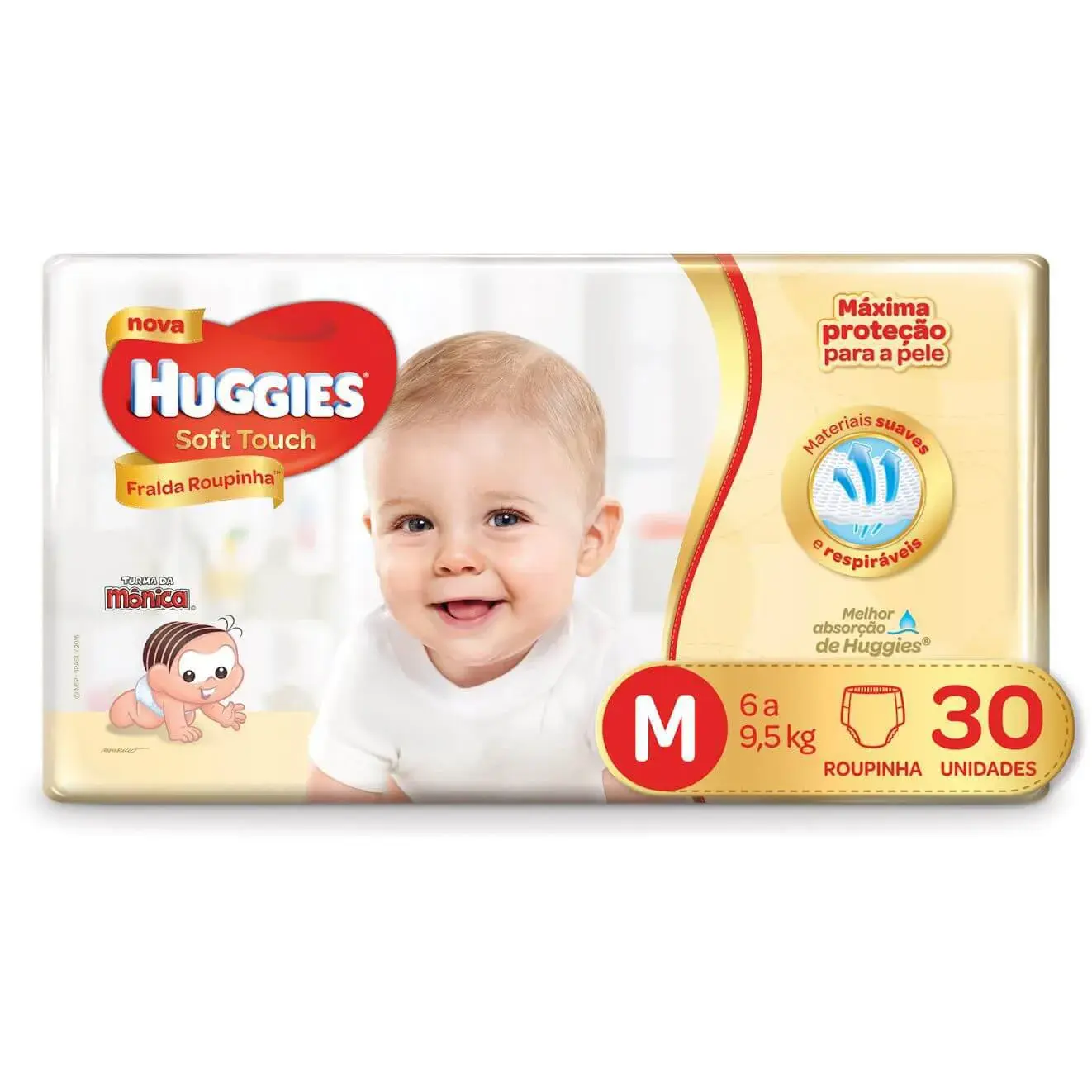 Fralda Pants Huggies Soft Touch Jumbo Tamanho M