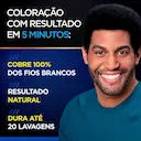 Shampoo Tonalizante Cor e Tom Homem Preto Intenso com 1 unidade