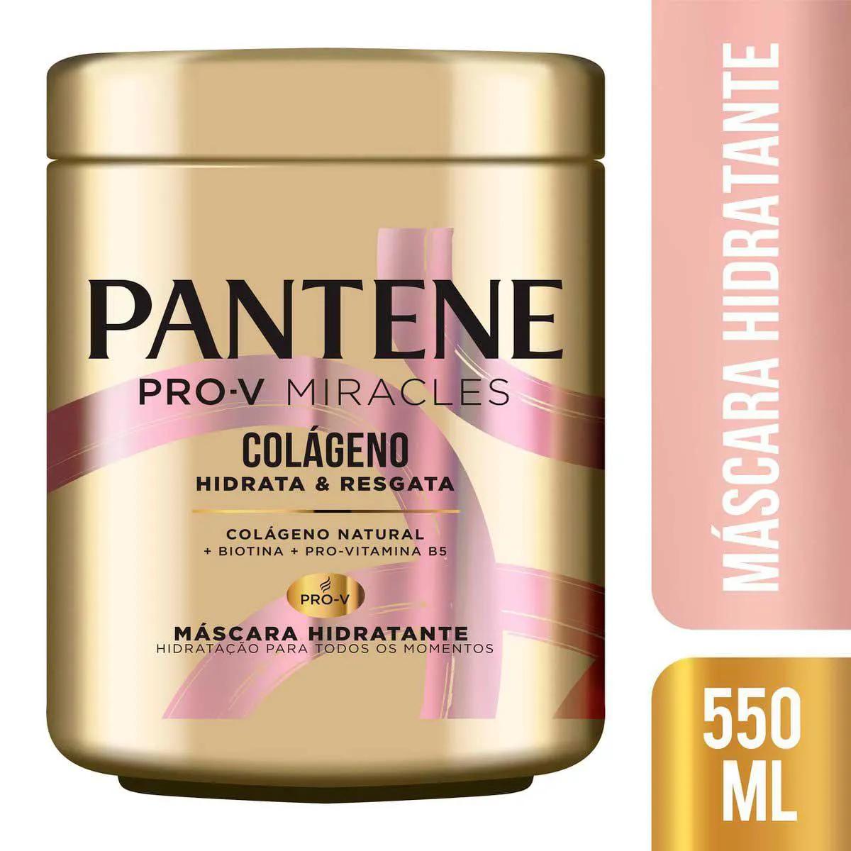Máscara Hidratante Pantene Colágeno Hidrata & Resgata com 550ml