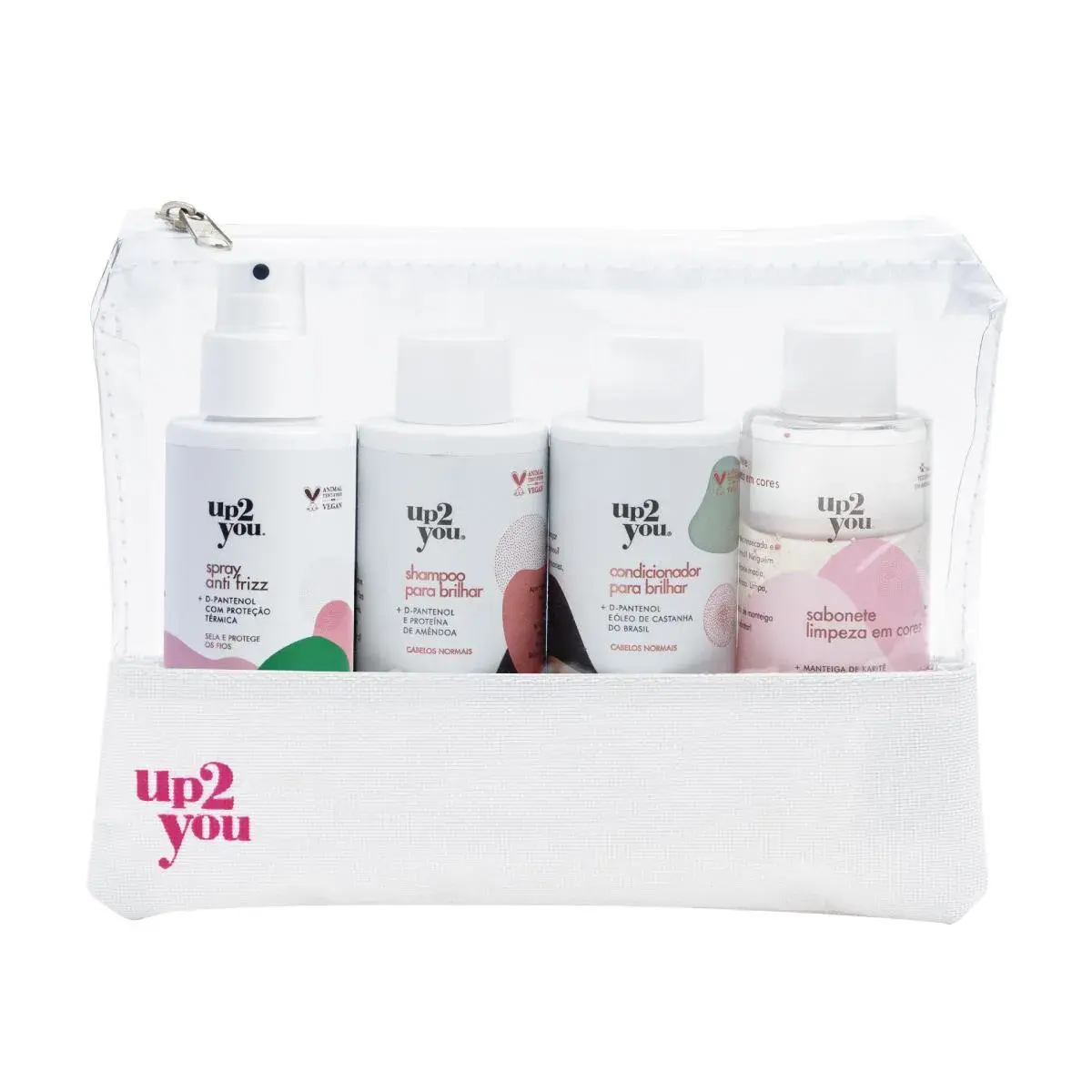 Kit Viagem Travel Size Up2you + Necessaire - 4 Produtos de 100ml cada