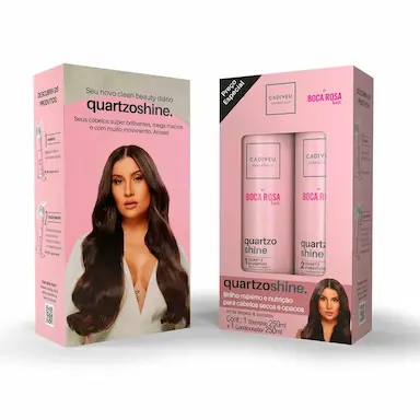 Kit Cadiveu Quartzo Shine by Boca Rosa Shampoo 250ml + Condicionador 250ml