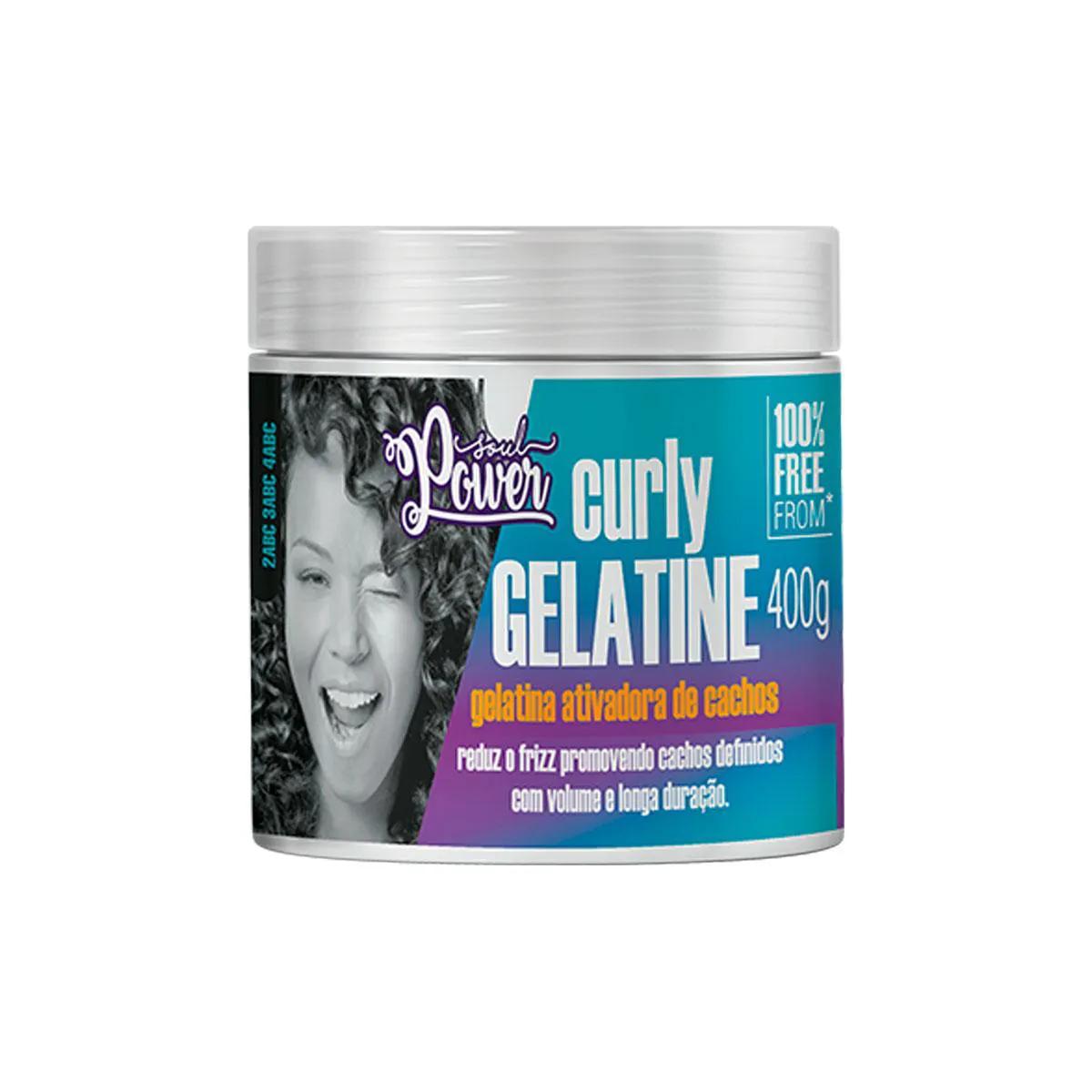 Gelatina Ativadora de Cachos Soul Power Curly Gelatine 400g
