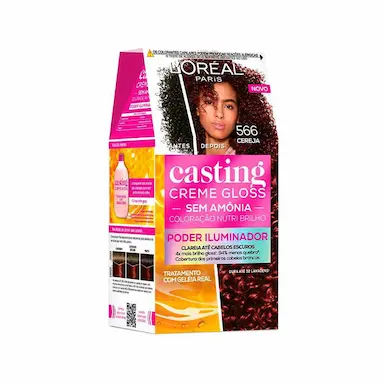 Tinta de Cabelo Casting Creme Gloss - Poder Iluminador de L’Oréal Paris 566 Cereja 230g