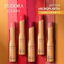 Batom Eudora Glam Micro Plastia Scarlet Absoluto 3,3g