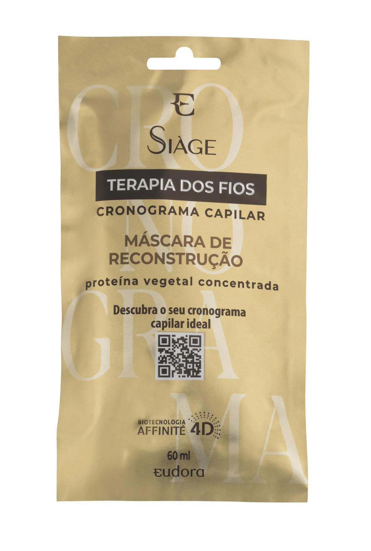 Máscara de Reconstrução Siàge Terapia dos Fios Cronograma Capilar Sachê 60ml