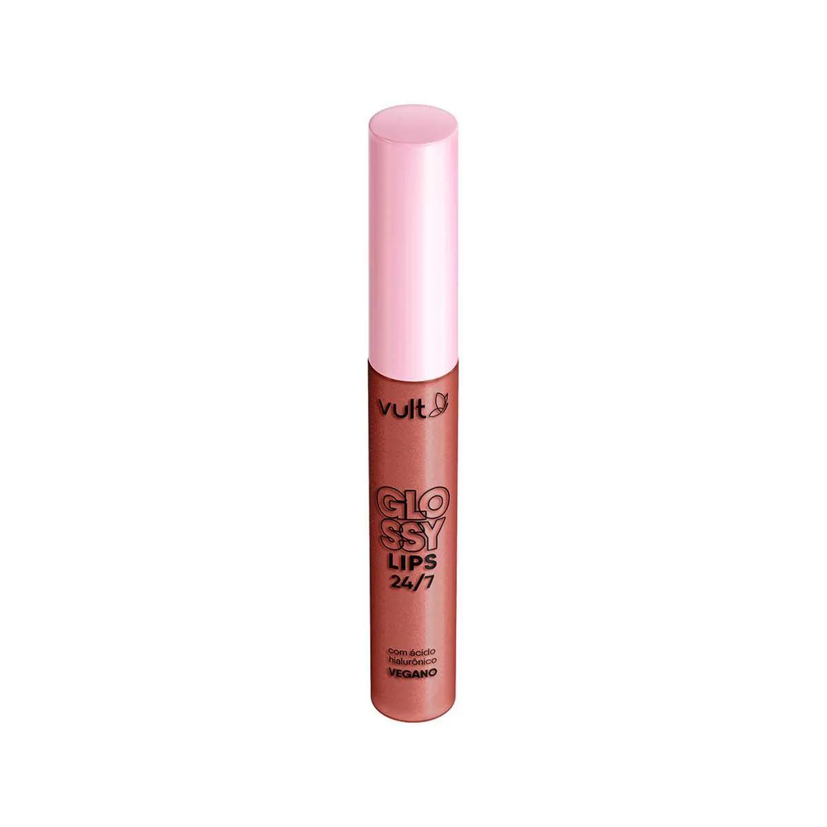 Gloss Labial Vult Glossy Lips 24/7 5,2ml - Pêssego Cintilante