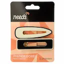 Kit Prendedor de Cabelo Needs Branco e Preto 2 unidades
