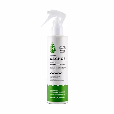 Spray Revitalizador Hidratei Cachos Cabelos Ondulados, Cacheados e Crespos 250ml