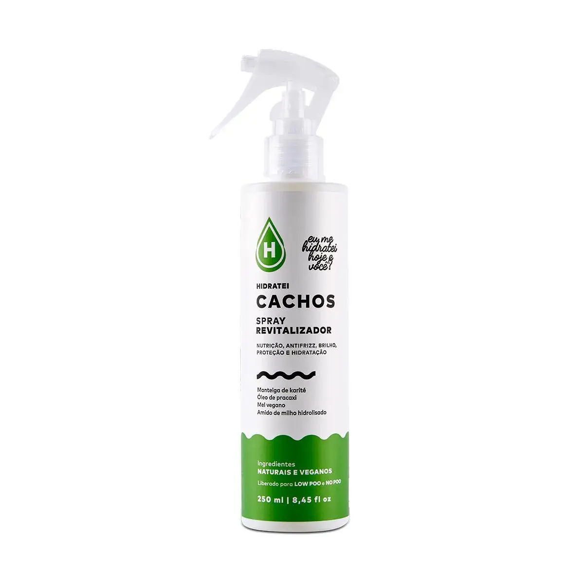 Spray Revitalizador Hidratei Cachos Cabelos Ondulados, Cacheados e Crespos 250ml