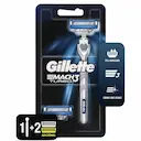 Gillette Mach3 Turbo Barbeador com 1 aparelho e 2 cargas