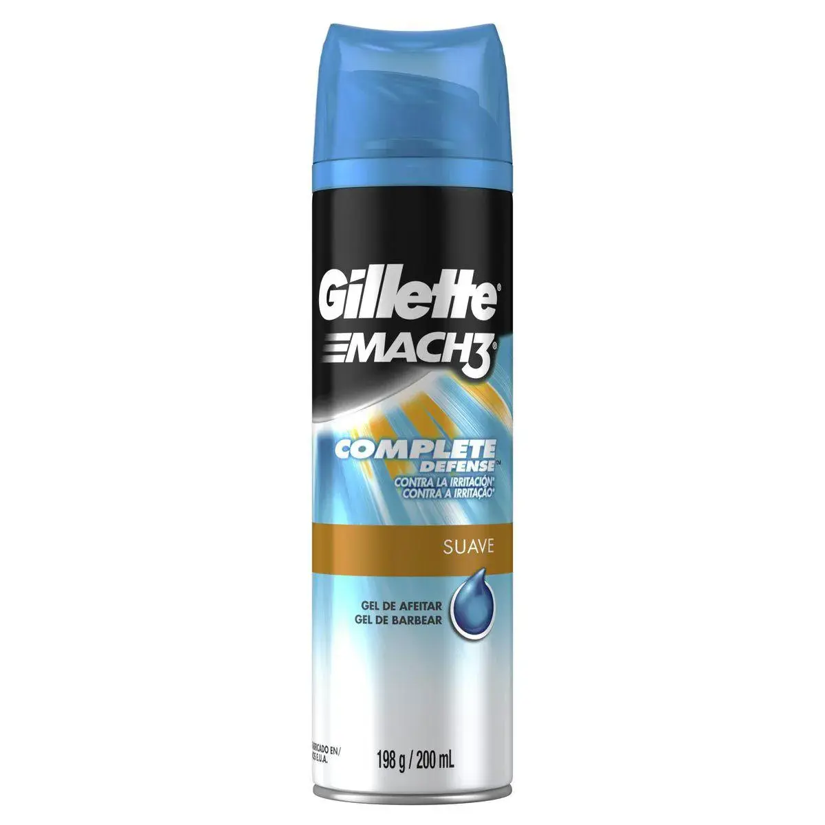 Gel de Barbear Gillette Mach3 Suave Complete Defense 198g