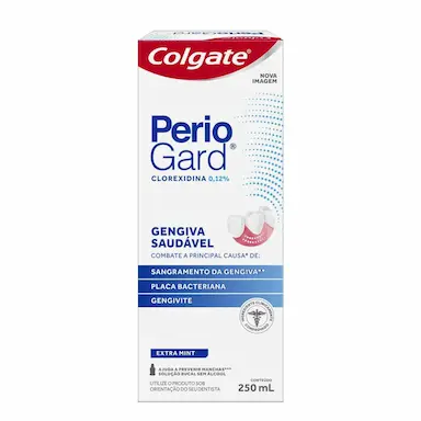Enxaguante Anitsséptico Bucal Colgate PerioGard Extra Mint Sem Álcool com 250ml