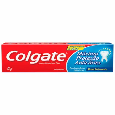 Pasta de Dente Colgate Máxima Proteção Anticáries com Flúor Menta Refrescante com 50g