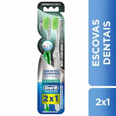 Escova de Dente Oral-B Pro-Saúde Ultrafino Ultra Macia com 2 unidades