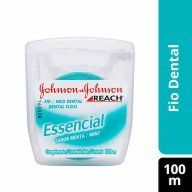 Fio Dental Johnson's Reach Essencial Sabor Menta 100 metros
