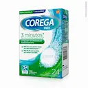Limpador de Dentadura Corega Tabs Antibacteriano com 24 comprimidos efervescentes