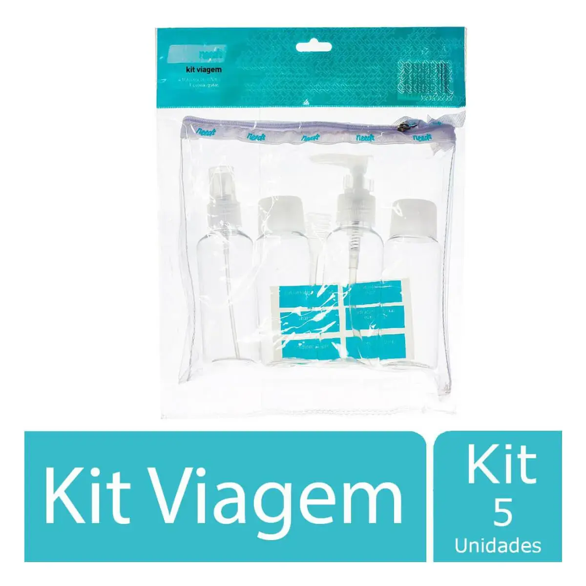 Kit Viagem Needs com 4 frascos de 100ml + 1 conta-gotas