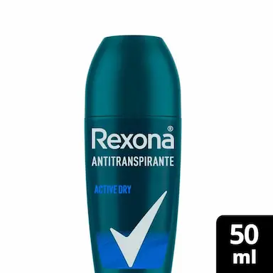Desodorante Roll-On Rexona Men Active Dry Masculino com 50ml