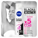 Desodorante Antitranspirante Aerosol Nivea Black&White Invisible Clear com 150ml