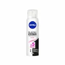 Desodorante Antitranspirante Aerosol Nivea Black&White Invisible Clear com 150ml