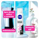 Desodorante Antitranspirante Aerosol Nivea Black&White Invisible Clear com 150ml