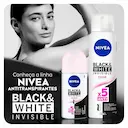 Desodorante Antitranspirante Aerosol Nivea Black&White Invisible Clear com 150ml