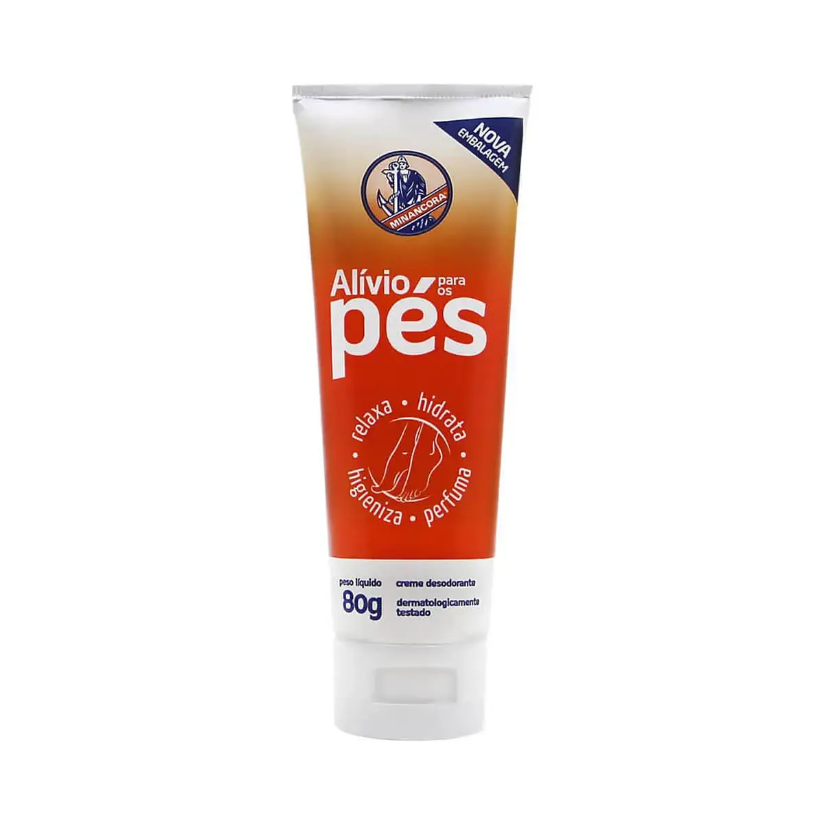 Creme Hidratante Minancora Alívio para os Pés com 80g