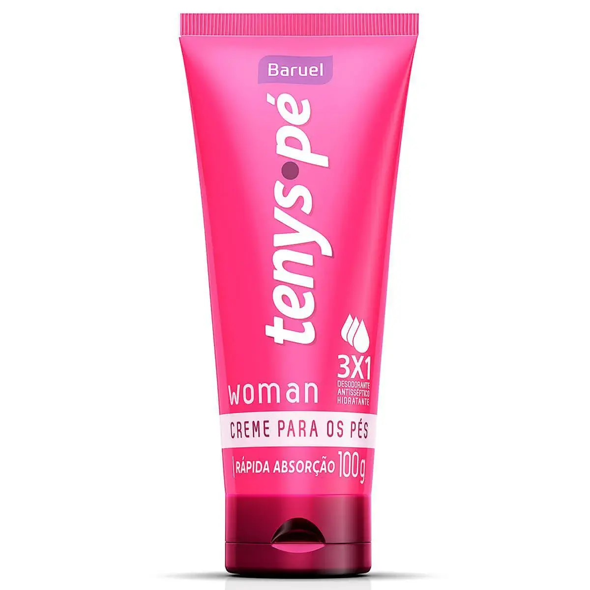 Creme Desodorante para os Pés Tenys Pé Baruel Woman Feminino com 100g