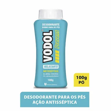 Pó para os Pés Vodol Prevent Relaxante com 100g