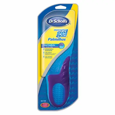 Palmilhas Femininas Massaging Gel Dr. Scholl's Total Conforto com 1 par