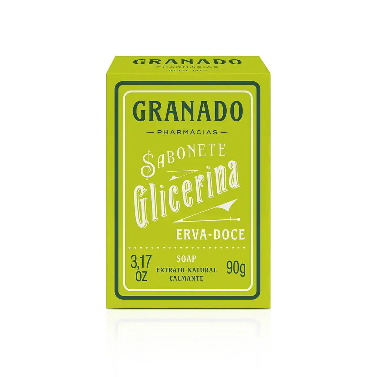 Sabonete Granado Glicerina Erva Doce em Barra com 90g