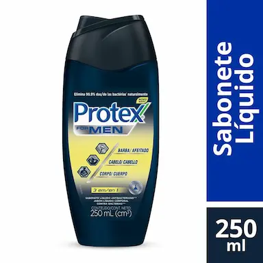 Sabonete Líquido Corporal Protex Men 3 em 1 com 250ml