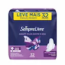 Absorvente Sempre Livre Adapt Plus Noite e Dia Cobertura Seca Com Abas 32 unidades