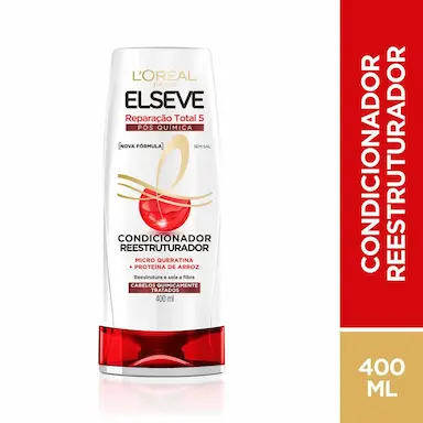 Condicionador Elseve L'Oréal Reparação Total 5 Pós Química com 400ml