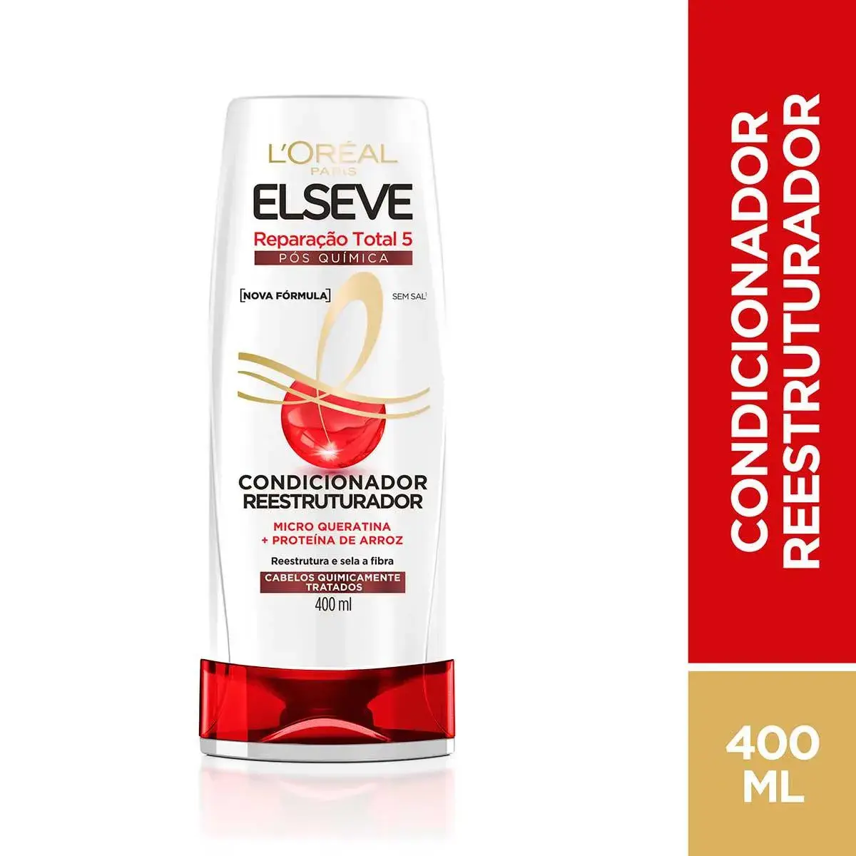 Condicionador Elseve L'Oréal Reparação Total 5 Pós Química com 400ml