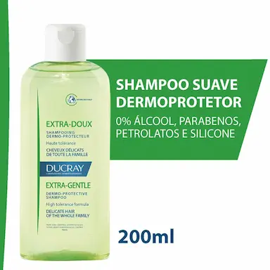 Shampoo Ducray Extra-Doux Dermoprotetor com 200ml