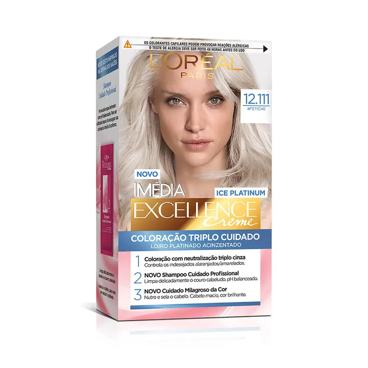 Tintura Permanente Imédia Excellence Creme 12.111 Fetiche com 1 Unidade