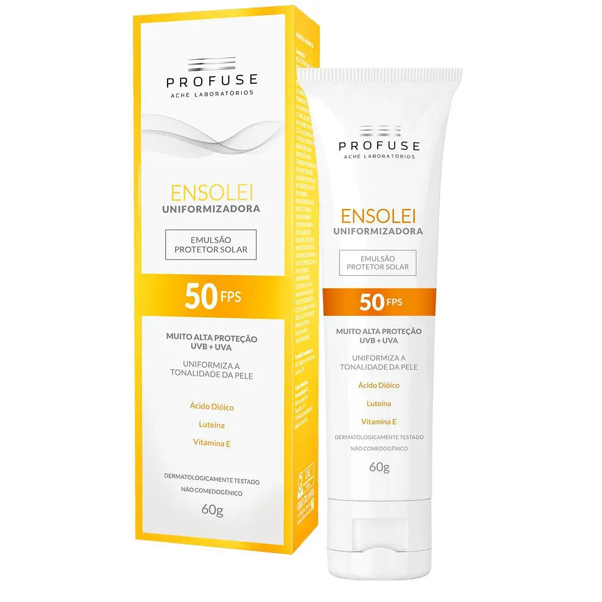 Protetor Solar Profuse Ensolei Uniformizadora FPS 50 Emulsão com 60g
