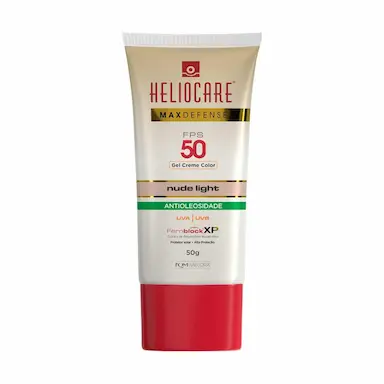 Protetor Solar Color Nude Light Heliocare Max Defense FPS 50 Gel Creme com 50g