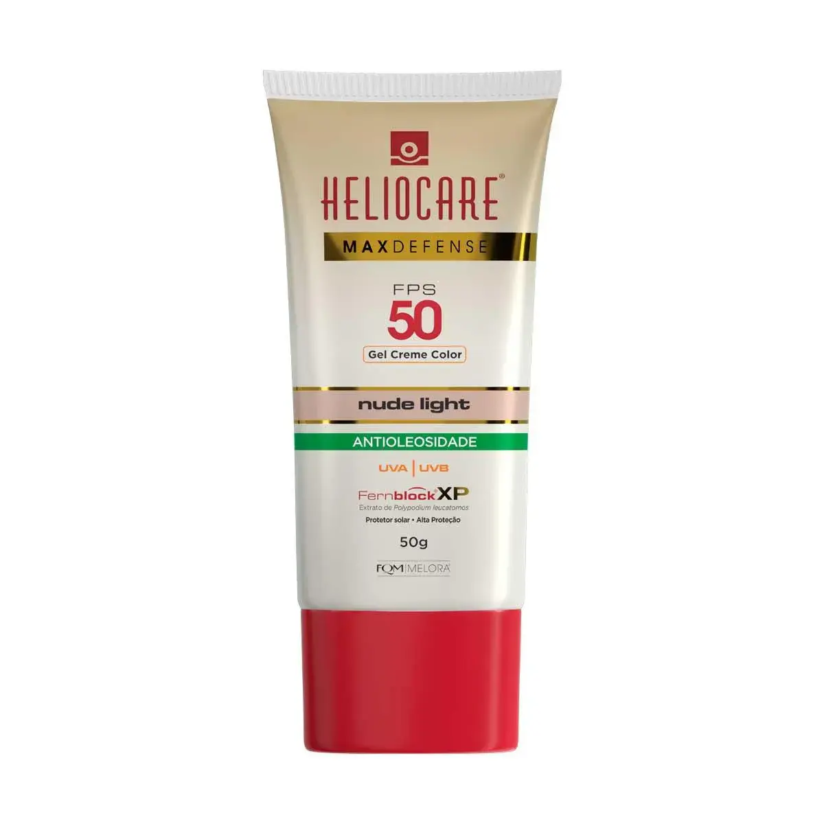 Protetor Solar Color Nude Light Heliocare Max Defense FPS 50 Gel Creme com 50g